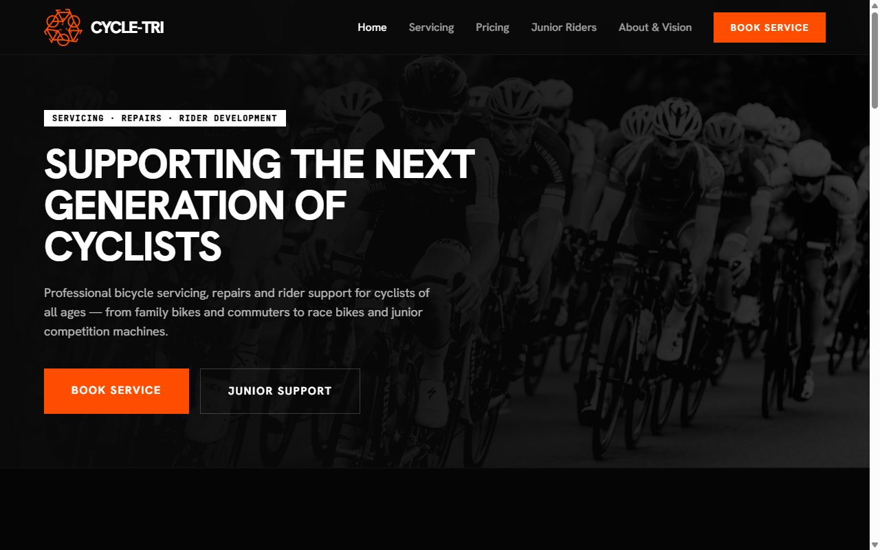 Cycle-Tri website design
