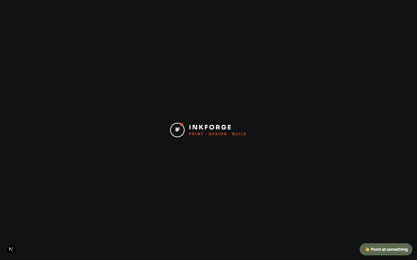 Inkforge — Print · Design · Build website design